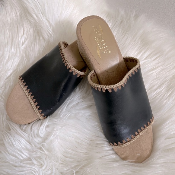 Aerosole’s Leather Wedge Slide Sandals - Picture 2 of 8